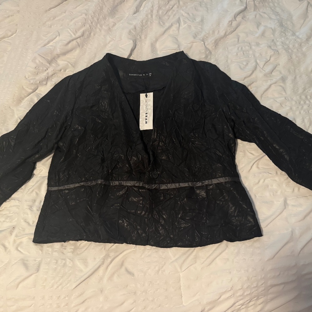 GERSHON BRAM LIGHT WEIGHT BLACK JACKET NEW W/TAGS-MED